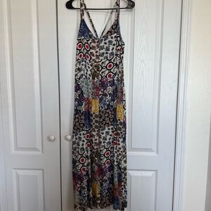 For The Republic Colorful Patchwork Boho Maxi Dress